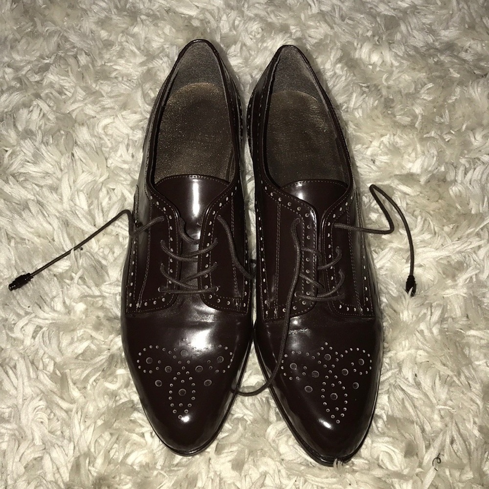 STUART WEITZMAN HEELS PUMPS LOAFERS BROWN OXFORDS